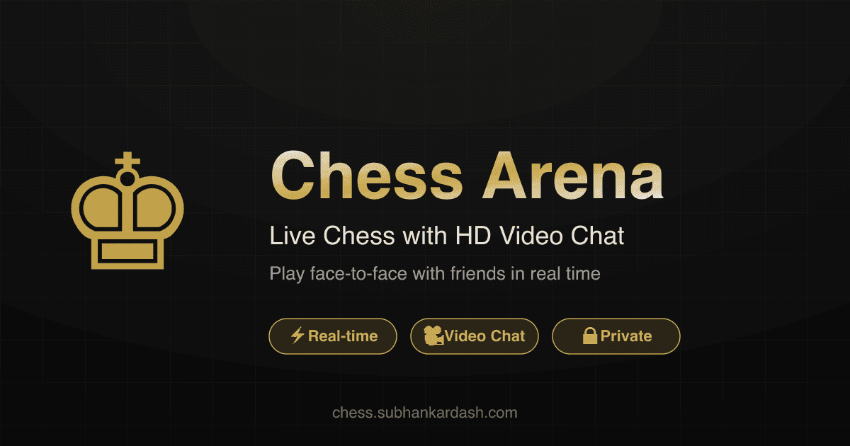 Chess Arena — play chess online free with HD video chat, no signup required
